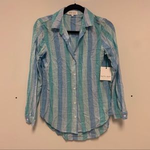 NWT Bella Dahl Striped Beachy Buttondown